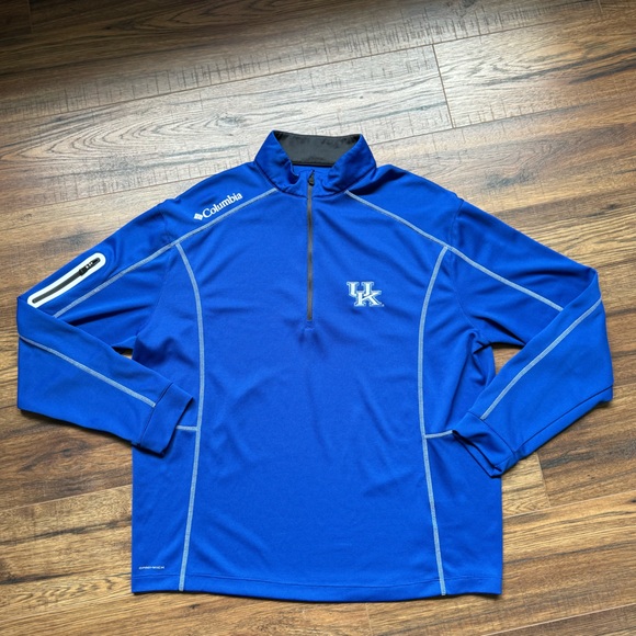 Columbia Golf Blue UK Quarter Zip Pullover. Large. - Picture 1 of 4